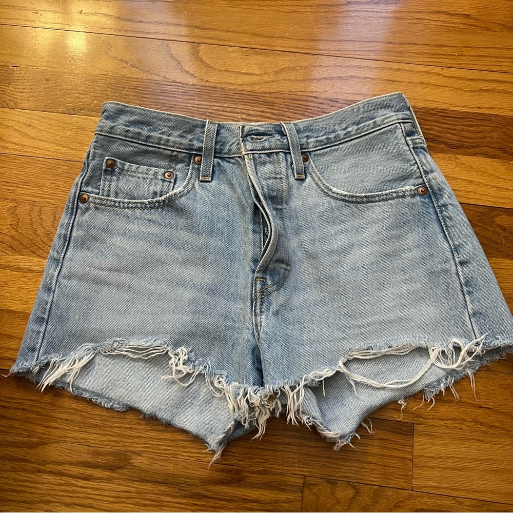 Levi’s High Rise 501 Denim Jean Shorts